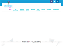 Tablet Screenshot of ekilibrate.com